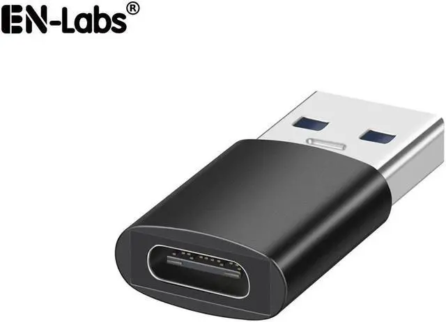 Main image of EnLabs CNU3AM2CF USB 3.1 10Gbps Type A Male to USB-C Type-C Female Adapter Converter Support Data Sync & PD Charging - Black