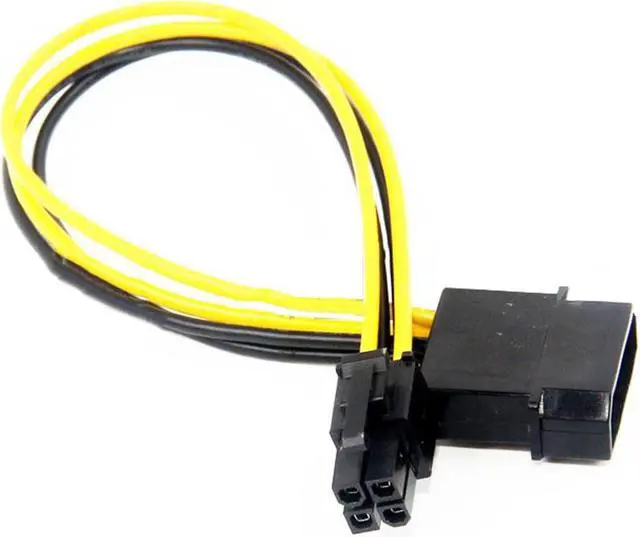 Alt view image 4 of 4 - EN-Labs 4 Pin CPU Power Adapter Cable, Molex LP4 to 4-Pin ATX P4 CPU Auxiliary Power Converter Cord, PSU IDE 4pin to Motherboard CPU 4pin Male to Male Power Cable - 8 Inches