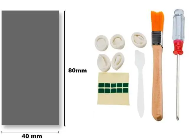 Alt view image 2 of 7 - PTM7950 80x40x0.2mm Phase Change Material Thermal Pad, 8.5W/mK High Conductivity Silicone Grease Thermal Paste for PS5 Steam Deck CPU GPU SSD M.2 Laptop
