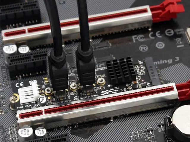 Alt view image 7 of 7 - M.2 M-key NVMe PCIe to 2 Ports 10Gbps USB 3.2 Type-E internal Headers Expansion Card, M.2 Slot to Dual USB 3.1 20Pin Hub Adapter Riser Card for USB-C Front Panel and Rear Panel Cable