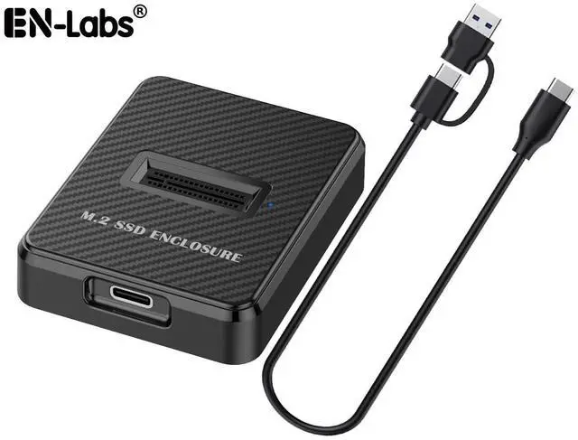 Main image of 10Gbps NVMe & SATA M.2 Docking Enclosure, M.2 SSD to USB-A/C Reader/Writer Adapter Compatible with (M Key, B+M Key) NVMe and NGFF SSD of 2280 2260 2242 2230 form factors,UASP Supports
