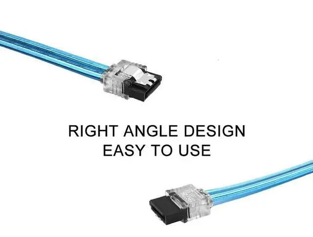 Alt view image 4 of 5 - 5 Pack 6inch SATA3 SATA III 6Gb/s Serial ATA DATA cable w/ latch Locking for Hard Drive Disk HDD / SSD,Straight to Straigth