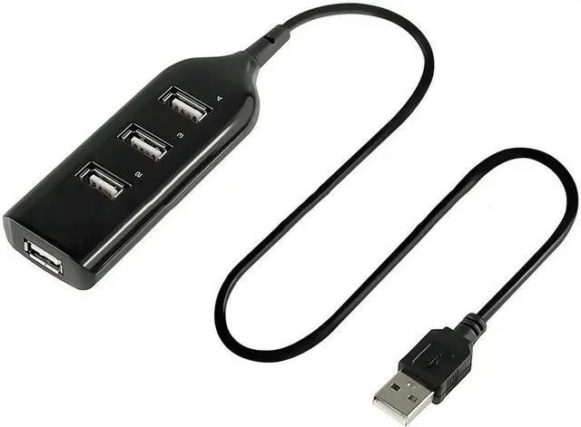 Main image of High Speed 480Mbps 4 Port USB 2.0 Hub,USB Splitter Adapter Port For Laptop PC Computer Peripherals Accessories