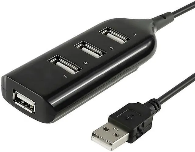 Alt view image 4 of 4 - High Speed 480Mbps 4 Port USB 2.0 Hub,USB Splitter Adapter Port For Laptop PC Computer Peripherals Accessories