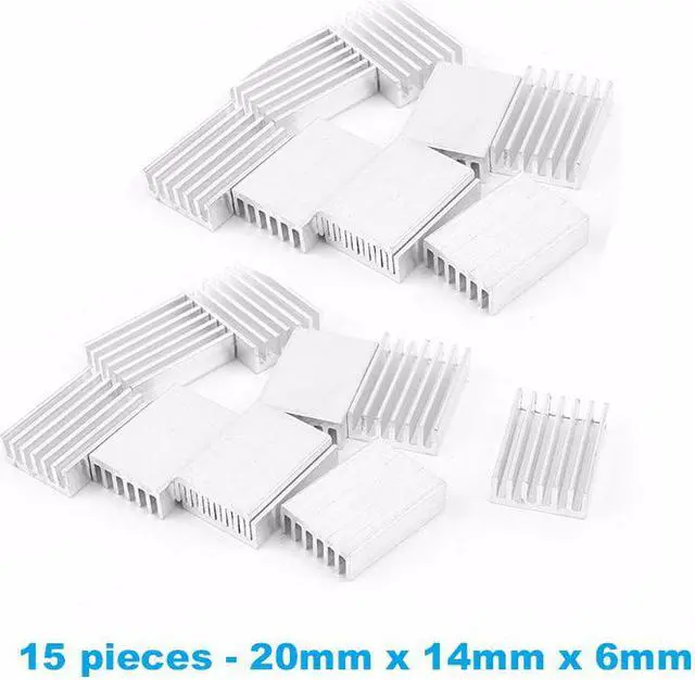 Alt view image 3 of 7 - 1Set/66pcs Aluminum Heat Sink Radiator Heatsink Cooler Kit for Computer Motherboard, IC chipset,RAM,LAN Heat Dissipation