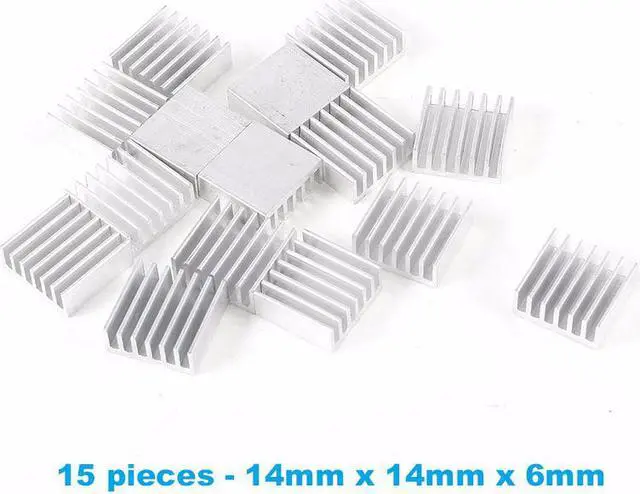 Alt view image 5 of 7 - 1Set/66pcs Aluminum Heat Sink Radiator Heatsink Cooler Kit for Computer Motherboard, IC chipset,RAM,LAN Heat Dissipation