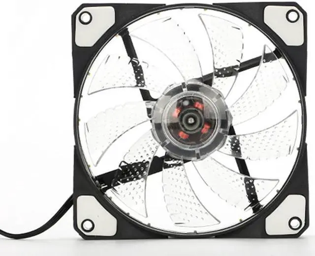 Alt view image 2 of 3 - 120mm PC Computer 16dB Ultra Silent 15 LEDs Case Fan Heatsink Cooler Cooling w/ Anti-Vibration Rubber,12CM Fan,12VDC TX 3Pin and Molex 4pin
