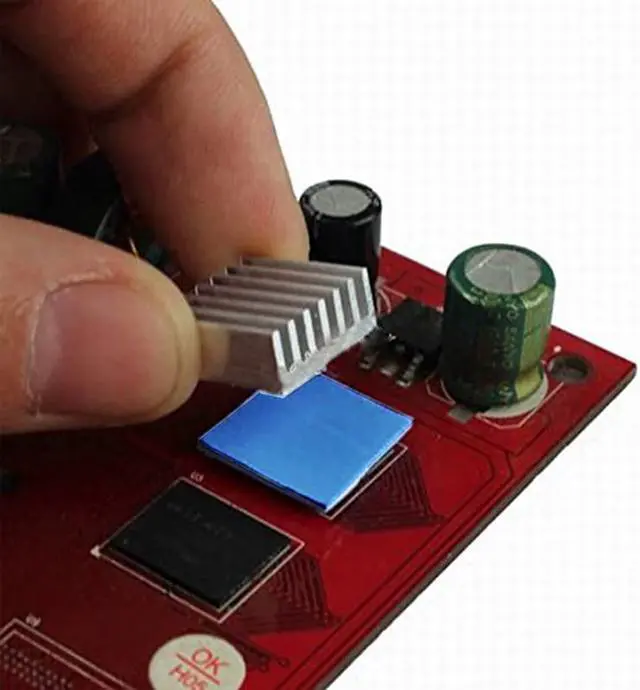 Alt view image 6 of 6 - 100mmx100mmx5.0mm GPU Northbridge IC LED Chipset Heatsink Cooling Conductive Silicone Thermal Pad,100x100x5mm w/ 3.2W/M-K