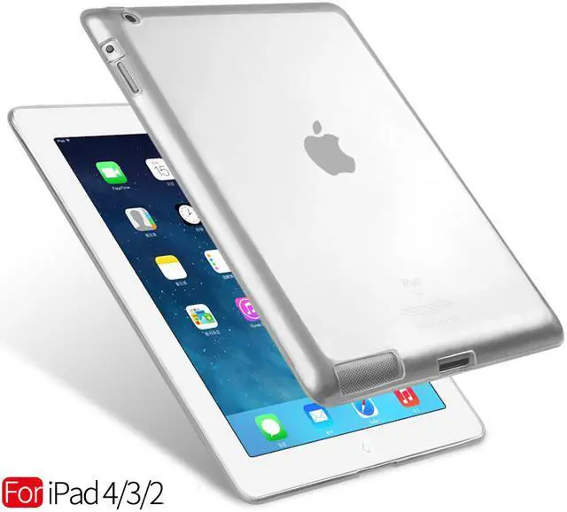 Main image of iPad 2 Case,IPad 3 Case,iPad 4 Case,Clear Soft TPU Transparent Gel Silicone Bumper Tab Case Skin Cover for Apple iPad 2 / 3 / 4 9.7"