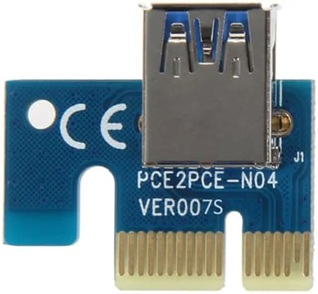 Alt view image 6 of 6 - Version 8 Molex 4pin Powered PCI-E PCI Express Extender Riser Cable- VER 006S - 1X to 16X PCIE USB 3.0 Adapter Card w/ 2ft USB Extension Cable - GPU Graphic Card Crypto Currency Mining
