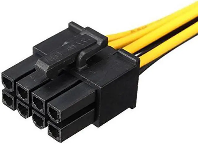 Alt view image 5 of 6 - GPU Video Card PCIe 8 pin to 8 pin Power Extension Cable, PCI Express 8pin Male to Female Power Extender Cord for Gaming Graphics Card - 8 inches