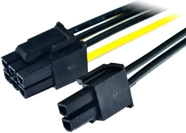 Alt view image 6 of 6 - GPU Video Card PCIe 8 pin to 8 pin Power Extension Cable, PCI Express 8pin Male to Female Power Extender Cord for Gaming Graphics Card - 8 inches