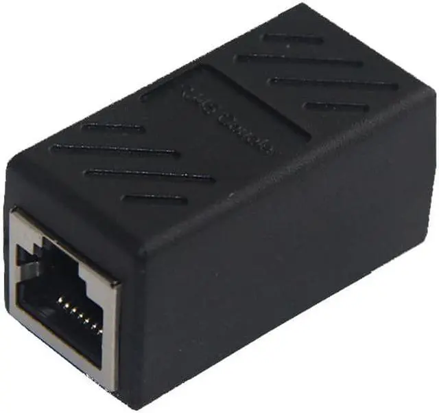 Alt view image 3 of 7 - 5 Pack RJ45 Lan Female Ethernet Network Shield SSTP Coupler Install Adapter,Cat7/Cat6A/Cat6/Cat5 E Network Cable  RJ-45 Connector Extender Plug,Black/White/Blue/Yellow/Red 5pcs/Lot