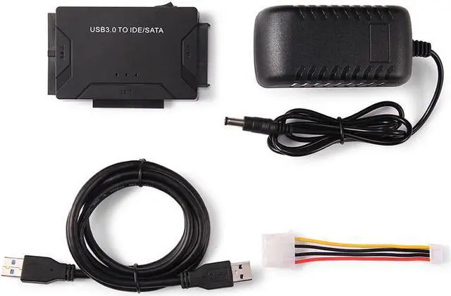 Alt view image 4 of 7 - USB 3.0 to IDE/SATA Converter Adapter Combo with Power Switch for 2.5"/3.5"SATA /IDE/SSD Hard Drive Disks, Support 6TB, Include 12V 2APower Adapter & USB 3.0 Cable for Laptop