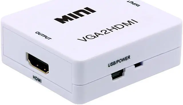 Alt view image 3 of 6 - EnLabs BOXVGA2HDWH VGA to HDMI-compatible Adpater ,HD 1080P VGA w/ Audio to HDMI-compatible Audio Video Converter for HDTVs, monitors, displayers, Laptop Desktop Computer