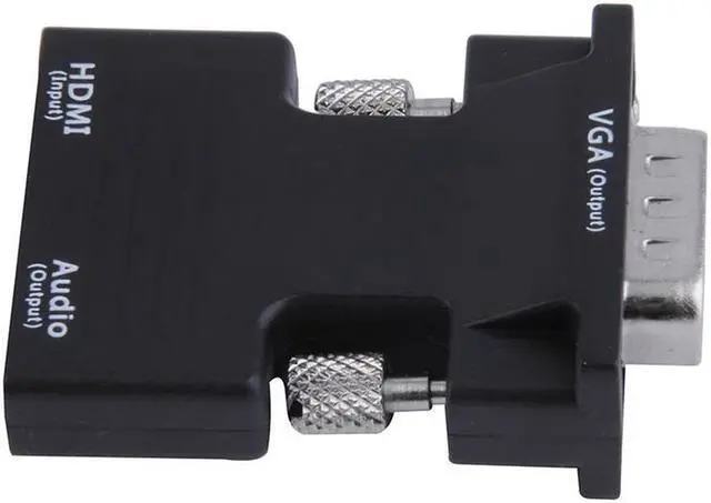 Alt view image 3 of 5 - EnLabs CNHDFVGAMBK Active 1080P HDMI-compatible Female to VGA Male Converter Adapter Dongle with 3.5mm Stereo Audio portable HDMI-compatible Connector for Laptop PC PS3 Xbox STB Blu-ray DVD TV Stick
