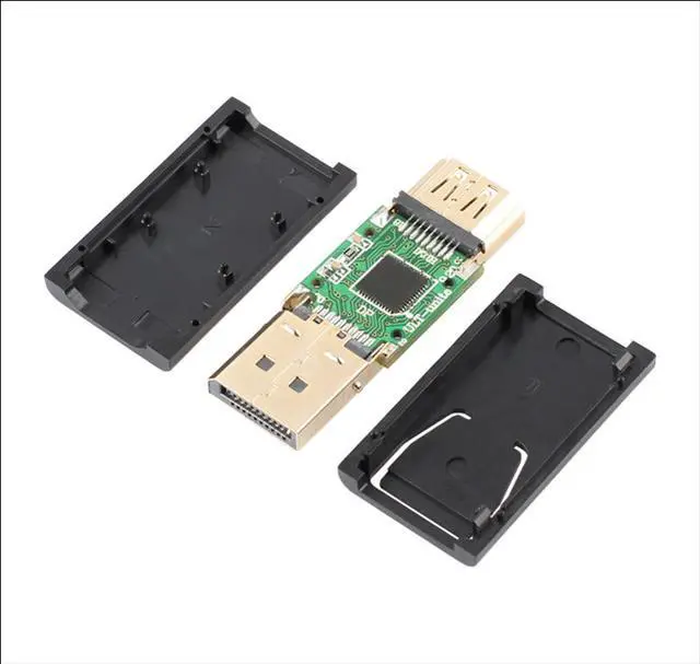Alt view image 5 of 5 - EnLabs CNPSDP2HD Gold Plated DisplayPort to HDMI Passive Converter - Compact Connector DP to HDMI Adapter - 1920x1080P