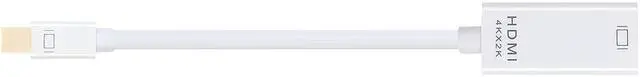 Alt view image 4 of 4 - EnLabs PSMDP2HD4K Thunderbolt Mini DisplayPort 1.2 to HDMI-compatible 4K2K Passive Converter - Mini DP / MDP 1.2 to HDMI-compatible Adapter - 3840x2160@30Hz - White