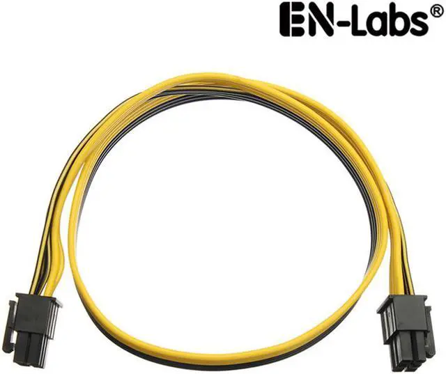Main image of EnLabs PCIE6PMM50CM 1.64ft 18AWG PCIe 6pin Male to Male PCI-E Power Cable for GPU Power Supply Breakout Board Adapter for Ethereum Mining ETH ZEC - Compatible DPS-800GB,DPS-1200,PS-2751-5Q etc