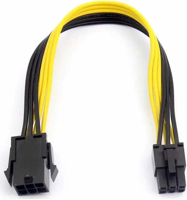 Alt view image 2 of 5 - EnLabs PCIE6PEX30CM 12 inch PCIe 6pin Male to Female Extension Power Cable,18AWG UL LIsted PCI-E 6-pin Power Extension for GPU Video Card