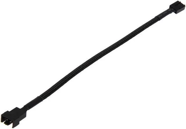 Alt view image 2 of 4 - 5 Pack Braided Sleeving 25CM Molex TX4 4pin Connectors CPU PWM Fan Power Extension Cable,4 pin Molex Plug Backword 2 pin 3pin Case fan