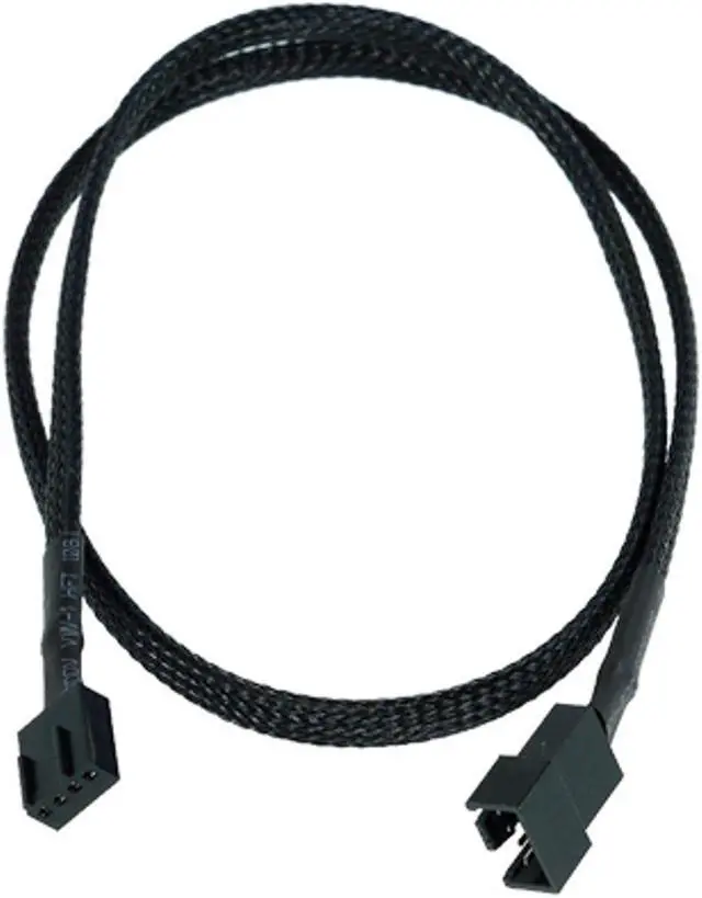 Alt view image 3 of 4 - 5 Pack Braided Sleeving 25CM Molex TX4 4pin Connectors CPU PWM Fan Power Extension Cable,4 pin Molex Plug Backword 2 pin 3pin Case fan