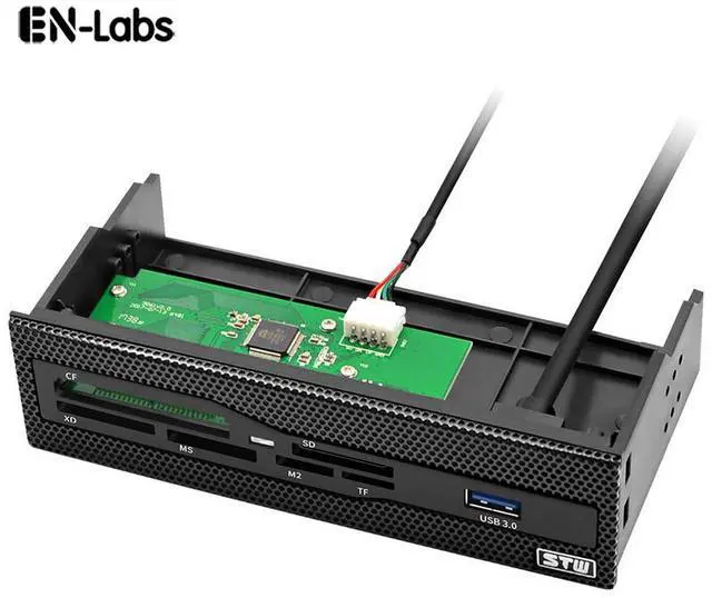 Main image of EnLabs U2CR525U3 5.25 inch PC Case Mesh Front panel All-in-1 Multifunction CF/XD/MS/M2/SD/TF Internal USB 2 .0 Card Reader USB Flash Memory w/ USB 3.0 Port