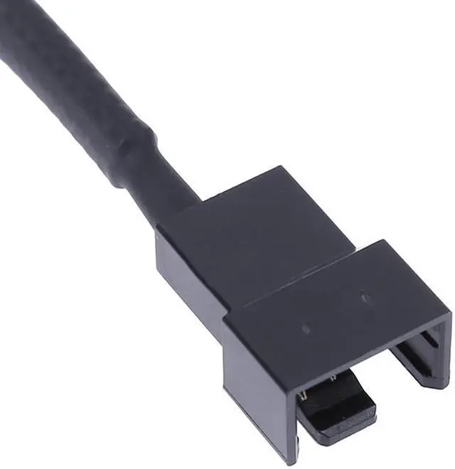 Alt view image 4 of 6 - EnLabs LP42TX425CM Fan Power Adpater Cable, Molex to 4 Pin PWM 3pin Case Fan Power Converter - PSU IDE LP4 12V to TX3 TX4 Cooler Power Cord  - 10 Inches, Black Sleeved