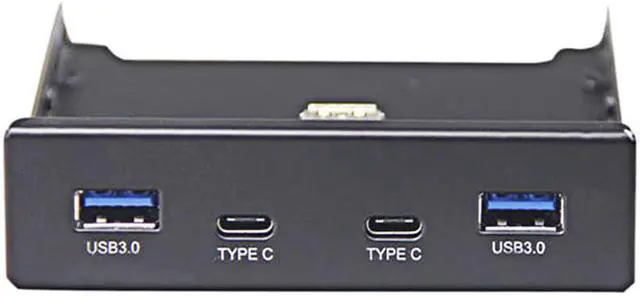 Alt view image 2 of 5 - Enlabs FP35U32UC2M 2 x USB 3.1 Type C 5Gb/s & USB 3.0 PC Case 3.5 inch Floppy Bay Front Panel 4 Ports USB Hub  w/ SATA Power Connector (USB 3.0 20pin  Adapter Cable)