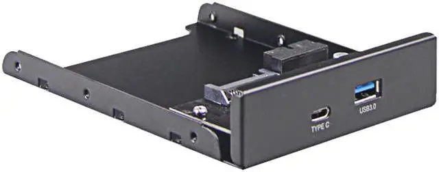 Alt view image 3 of 6 - Enlabs FP35U3UCM Internal USB 3.1 Gen 1 Type C + USB 3.0 Port Hub Front Panel w/ SATA Power Connector (USB 3.0 20pin Extension Cable)
