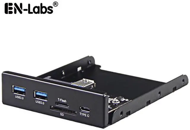 Main image of Enlabs U3CR35U32UCM USB 3.0 SD/Micro SD/TF 3.5" Internal Card Reader w/ USB 3.1 Gen 1 Type C + 2 x USB 3.0 Port Hub Front Panel