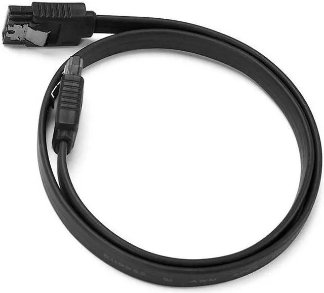 Alt view image 3 of 4 - EnLabs 5PKSATAIII45CMBK 5 Pack SATA 3.0 6Gbps Straight HDD SDD Data Cable w/ Locking Latch - Black - 18 inch