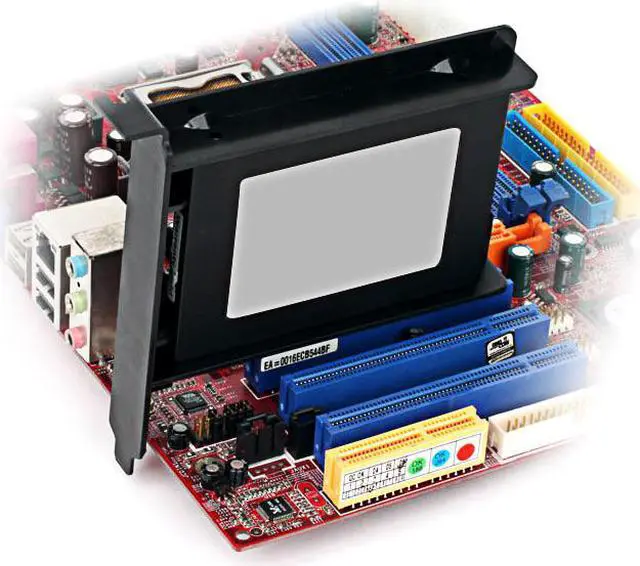 Alt view image 5 of 5 - EnLabs PCIBR25SSDKIT PCI Slot 2.5" HDD/SSD Mounting Bracket w/ 40CM SATA Data & Power Combo Cable - 2.5" HDD to PCI Slot Rear Panel  Hard Drive Adapters - Black
