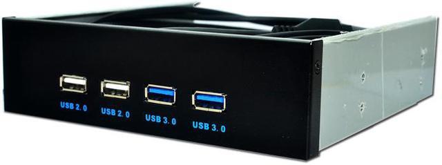 Alt view image 3 of 5 - EnLabs FP525U22U32M PC Case 5.25 inch front panel 4 Ports USB Hub,2 Ports USB 3.0 & 2 Ports USB 2.0,2.6ft USB Type A Female to motherboard Adapter Cable