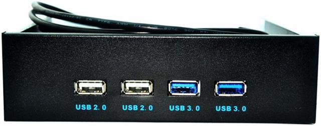 Alt view image 4 of 5 - EnLabs FP525U22U32M PC Case 5.25 inch front panel 4 Ports USB Hub,2 Ports USB 3.0 & 2 Ports USB 2.0,2.6ft USB Type A Female to motherboard Adapter Cable