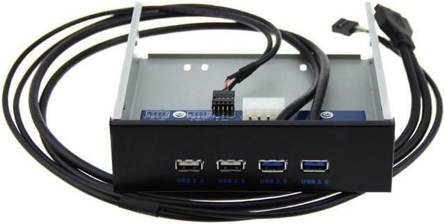 Alt view image 2 of 5 - EnLabs FP525U22U32M PC Case 5.25 inch front panel 4 Ports USB Hub,2 Ports USB 3.0 & 2 Ports USB 2.0,2.6ft USB Type A Female to motherboard Adapter Cable