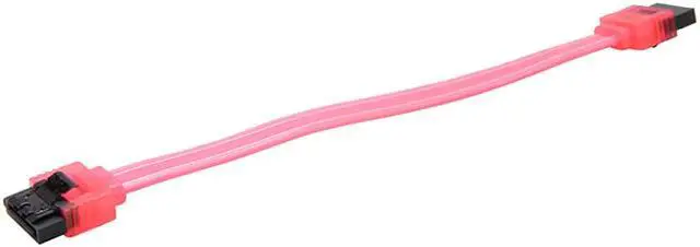 Alt view image 2 of 3 - EnLabs 5PKSATAIII15CMRD 5 Pack SATA 3.0 6Gbps Straight HDD SDD Data Cable w/ Locking Latch - UV Red - 6 inch
