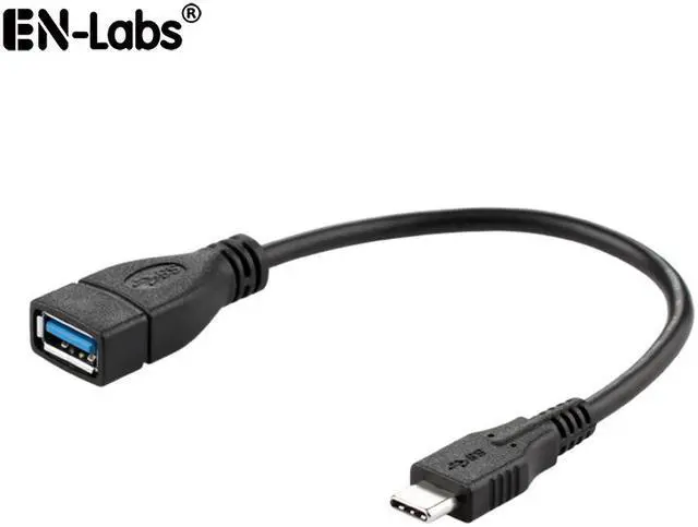 Main image of EnLabs OTGUSBCM2AF 8“ USB-C to USB 3.0 Type A OTG Adapter, Converts USB-C to USB-A Female, Compatible w/ MacBook 2016, Samsung Galaxy Note 8, Galaxy S8 S8+ S9, Google Pixel, Nexus, etc.
