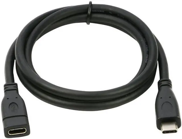 Alt view image 2 of 4 - EnLabs USB10GCMF50CM 1.64FT USB-C Type C Male to Female USB 3.1 Gen 2(10Gbps) Extension Charging & Sync Cable Cord - Black