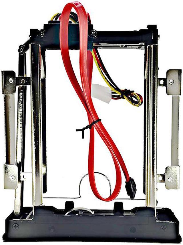 Alt view image 3 of 6 - EnLabs 525RACK35SATA 5.25" CD-ROM Space internal 3.5 inch SATA HDD Frame/Mobile Rack w/ SATA Data & Power Cable - Internal SATA Backplane Enclosure
