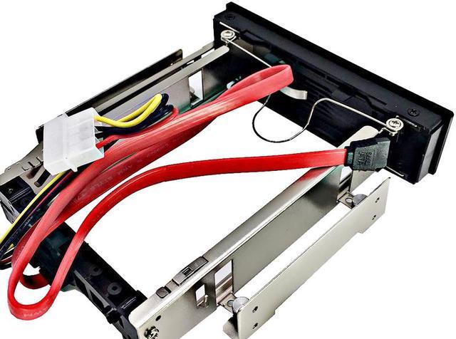 Alt view image 4 of 6 - EnLabs 525RACK35SATA 5.25" CD-ROM Space internal 3.5 inch SATA HDD Frame/Mobile Rack w/ SATA Data & Power Cable - Internal SATA Backplane Enclosure