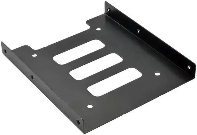 Alt view image 2 of 5 - EnLabs 25TO35MAKIT 2.5" to 3.5" SSD HDD Metal Mounting Bracket Adapter Hard Drive Holder for PC SSD w/ 1.3ft SATA & Power Combo Cable