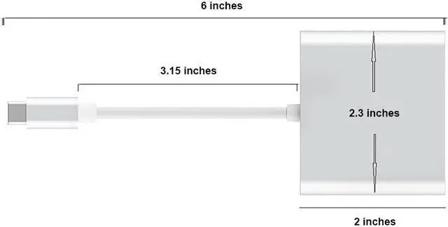 Alt view image 4 of 6 - USBC2HDUAPD USB Type-C to HDMI-compatible 4K2K+USB 3.0+USB-C PD 20V5A Charging Port Adapter Cable Converter (DP ALT Mode) for MacBook/Chromebook Pixel/Sumsang Galaxy S8/S9/Lenovo Yoga 900/DELL XPS13