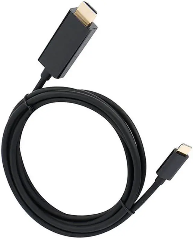 Alt view image 3 of 5 - Enlabs USBC2HD6FT USB Type C to HDMI 4K Cable, Thunderbolt 3 compatible, DP Alt Mode, Male to Male, for MacBook/ MacBook Pro/ Chromebook Pixel/ Yoga 910/ XPS 13, 6 feet /Black