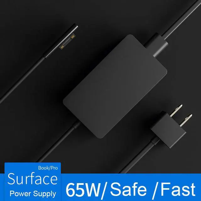 Alt view image 3 of 7 - Enlabs MSSURPW65W Surface Power Supply Adapter 65W 15V 4A for Microsoft Surface Book Surface Pro 3 Pro 4 Surface Laptop & Surface Pro (2017) with 5V 1A USB Port