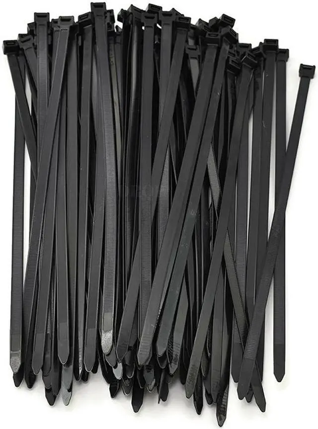 Alt view image 4 of 5 - Enlabs TIEG4X200 Cable Zip Ties,100 Pieces Heavy Duty 8 Inch Ultra Strong Plastic Self-Locking Wire Ties with 40LBS Tensile Strength Nylon Tie Wraps -Black