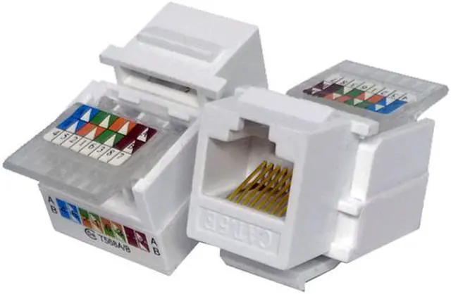 Alt view image 4 of 6 - EnLabs 5-PACK CAT5E UTP Tool Less Keystone Jack,  RJ45 Self-Locking Cat. 5e Keystone Module Adapter No Punch-Down Tool Required Couplers For Wall Plate