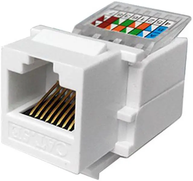 Alt view image 2 of 6 - EnLabs 5-PACK CAT5E UTP Tool Less Keystone Jack,  RJ45 Self-Locking Cat. 5e Keystone Module Adapter No Punch-Down Tool Required Couplers For Wall Plate