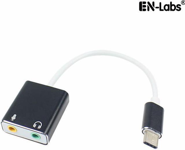 imperium udredning Ende EnLabs UC71SOUND 7.1 External Type C USB Sound Card for Macbook Pro Air, USB  C to 3.5mm Audio Jack Headphone Mic Sound Adapter for PC, Laptop,  Smartphone USB Converters - Newegg.com