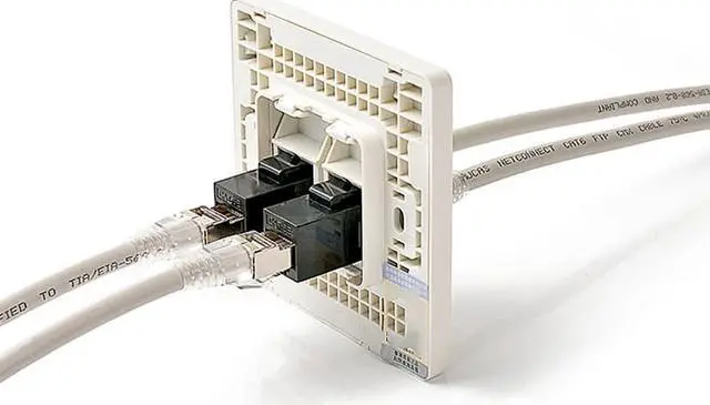 Alt view image 6 of 6 - Enlabs WPCAT65PK 5-PACK CAT6 UTP RJ45 Jack Female to Female Coupler Keyston Insert Snap-in Connector Socket Adapter for Wall Plate,Outlet Patch Panel,Black